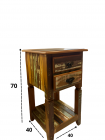 Mesa De Cabeceira Paloma 40c x 70h x 40p
