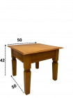 Mesa De Centro Capri 50c x 42h x 50p