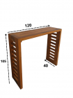 Aparador Balcão Zinzane 120c x 105h x 40p